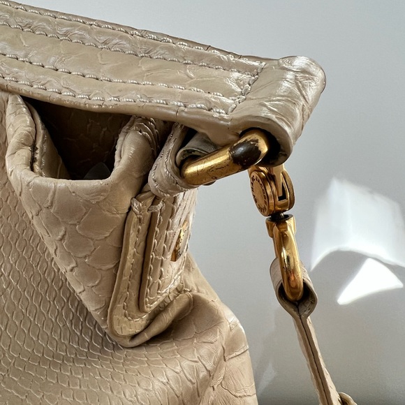 Tan Faux Python Marc Jacobs Hillier Hobo - Picture 6 of 9